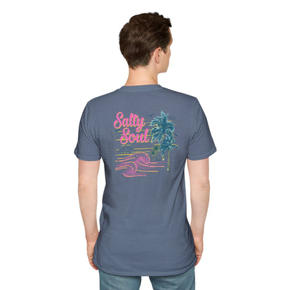 "Salty Soul" Back Print Unisex Softstyle T-Shirt