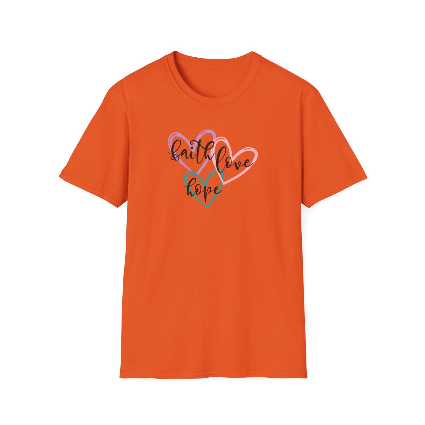 "Faith Love Hope"Unisex Softstyle T-Shirt