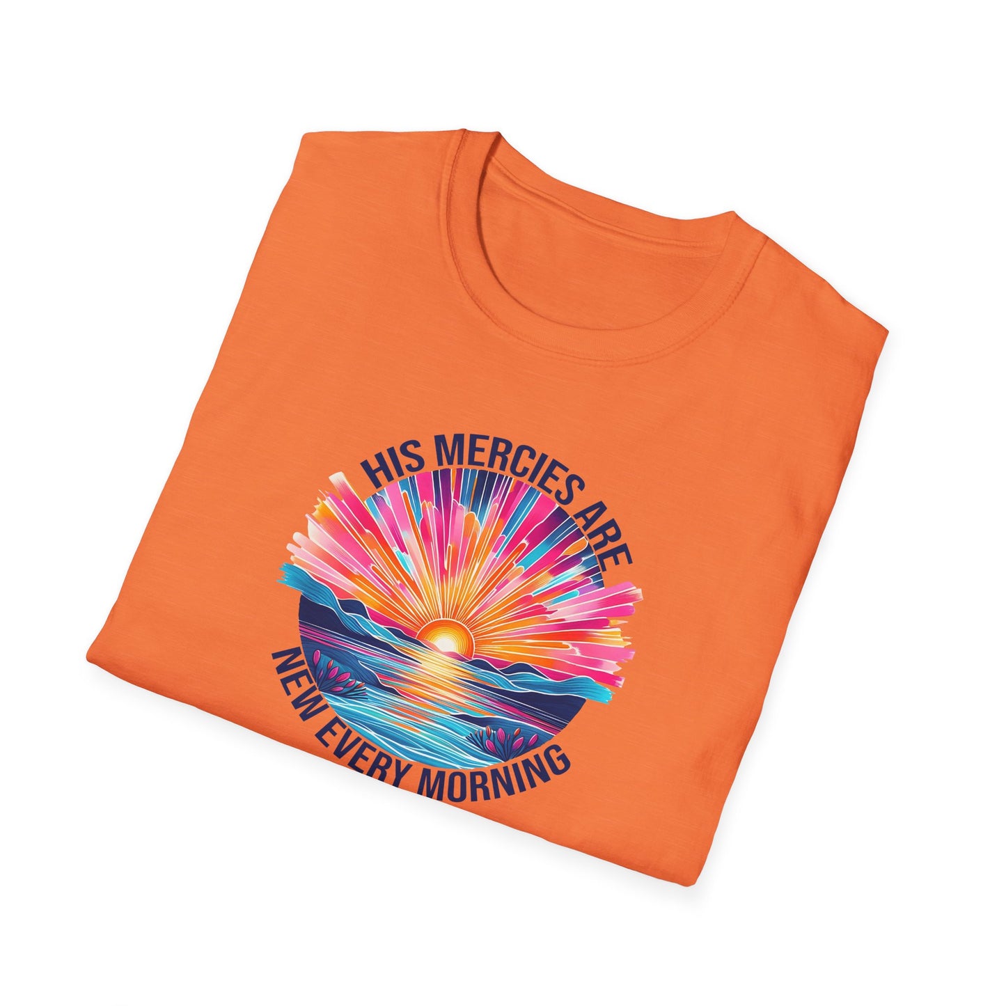 "His Mercies Are New" Unisex Softstyle T-Shirt