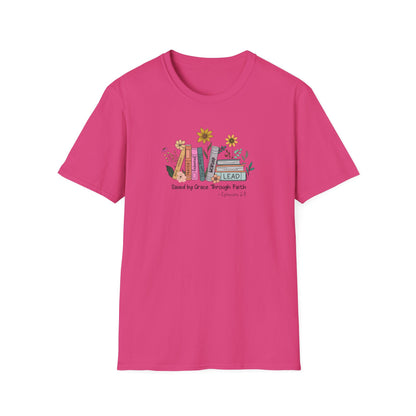 Flowers & Books Unisex Softstyle T-Shirt