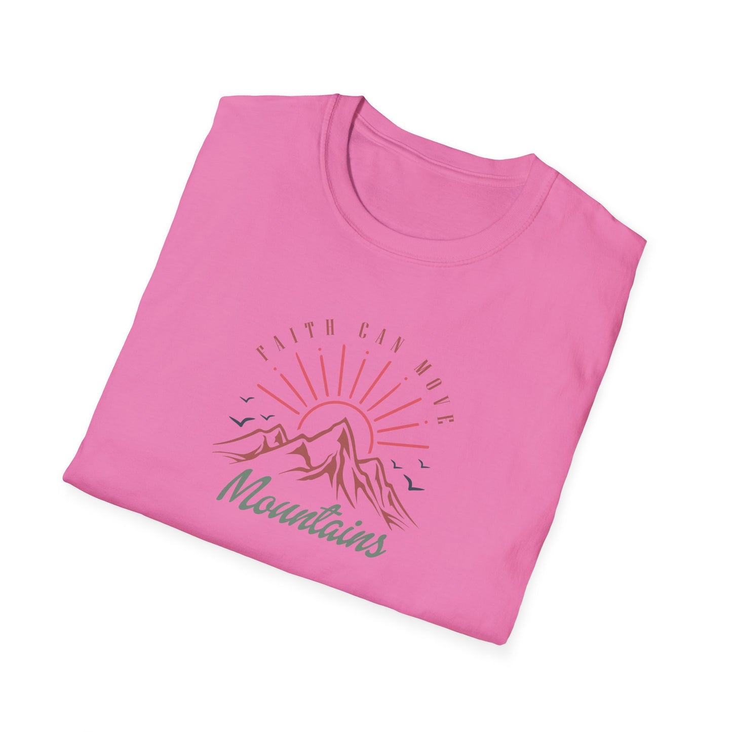 Faith Can Move Mountains D-3 Unisex Softstyle T-Shirt