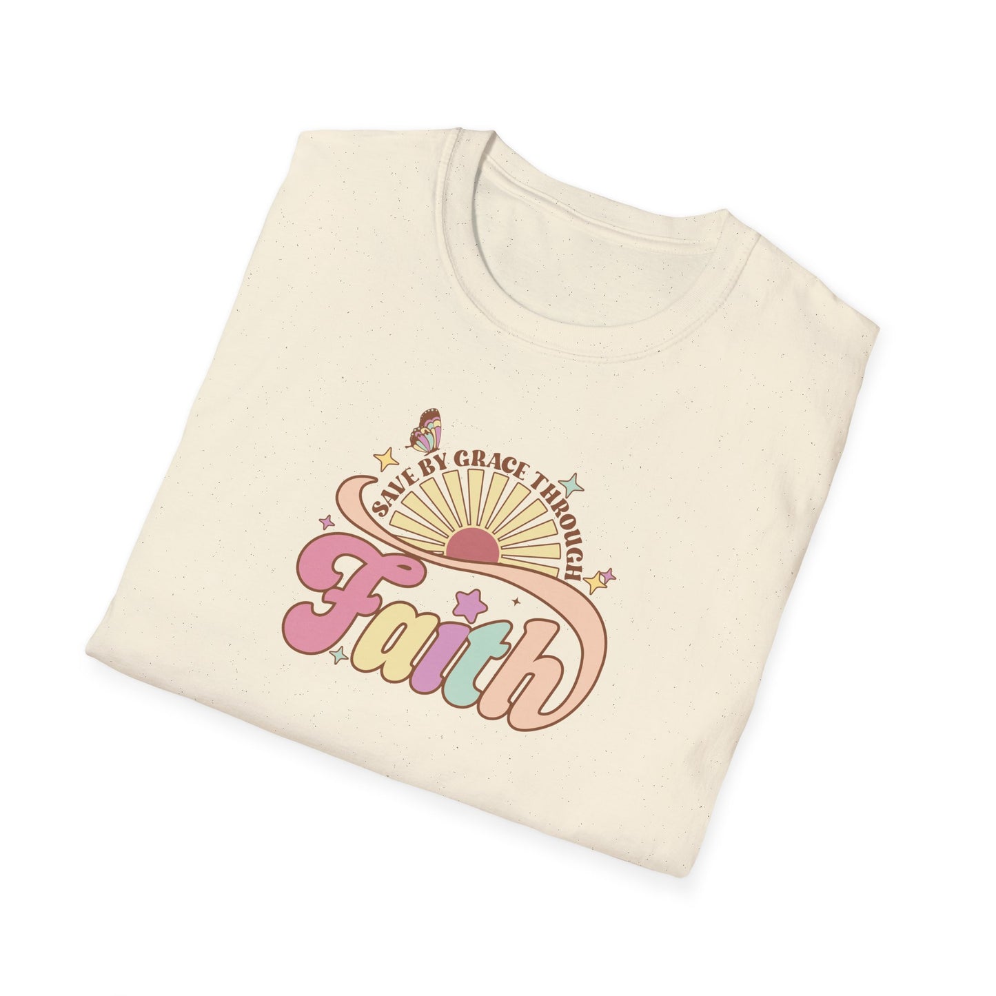 "Saved by Grace Through Faith" Unisex Softstyle T-Shirt
