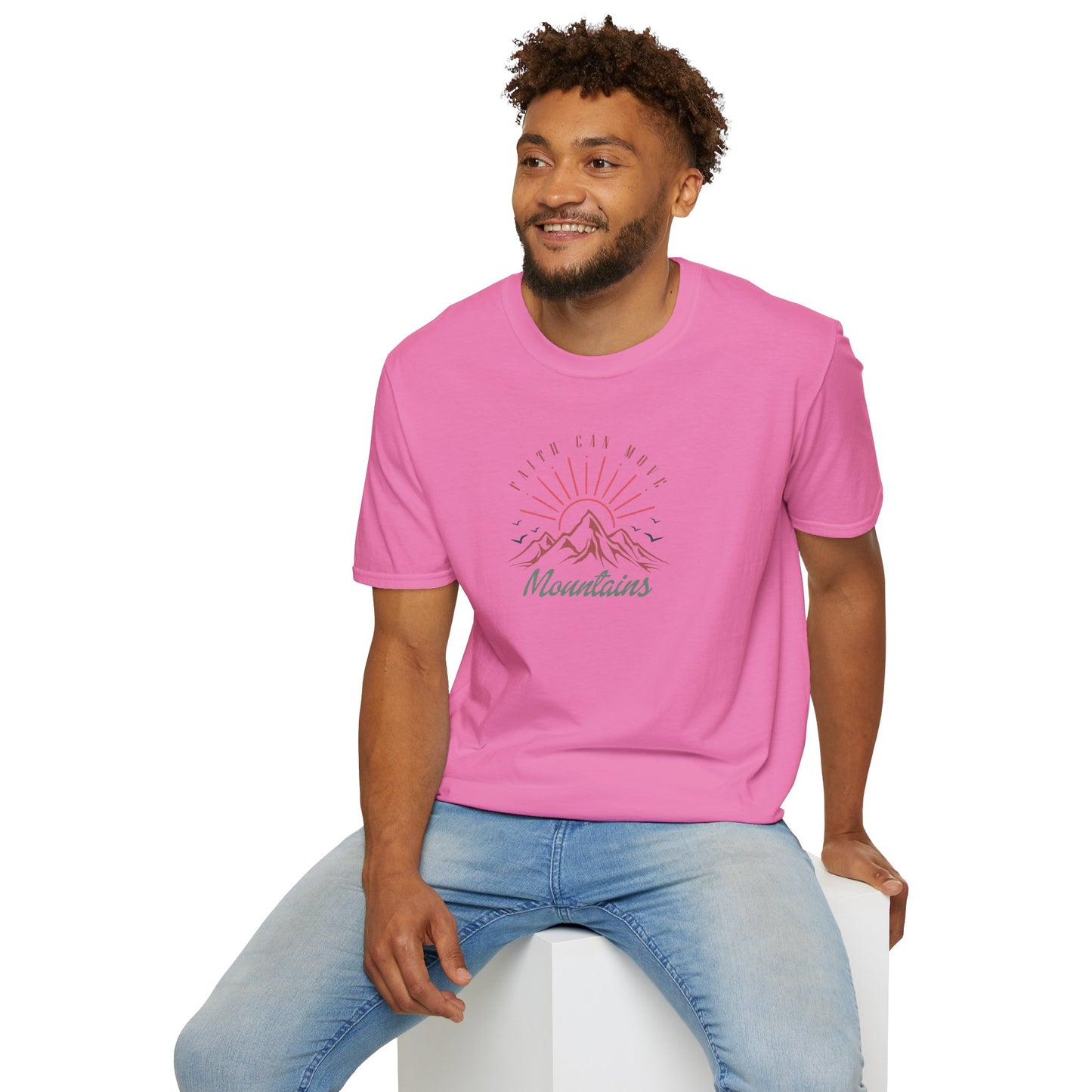 Faith Can Move Mountains D-3 Unisex Softstyle T-Shirt