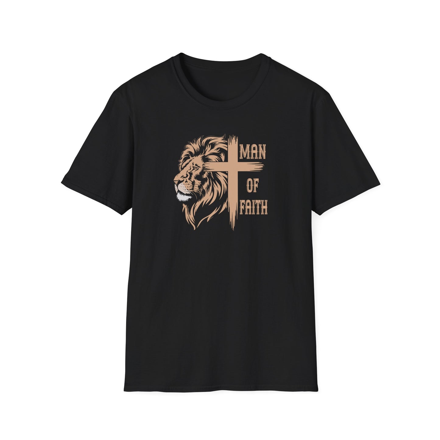 "Man of Faith" Front Print Unisex Softstyle T-Shirt