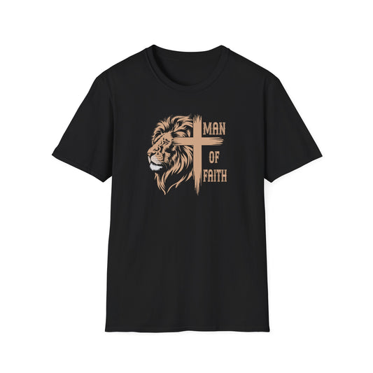 "Man of Faith" Front Print Unisex Softstyle T-Shirt