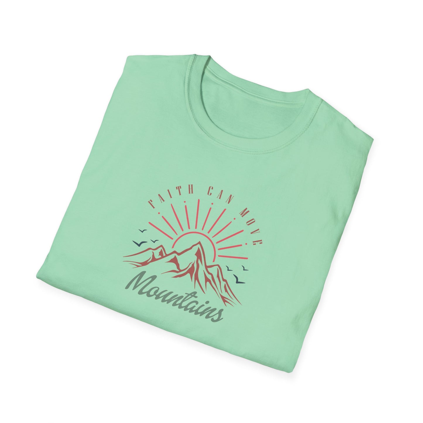 Faith Can Move Mountains D-3 Unisex Softstyle T-Shirt
