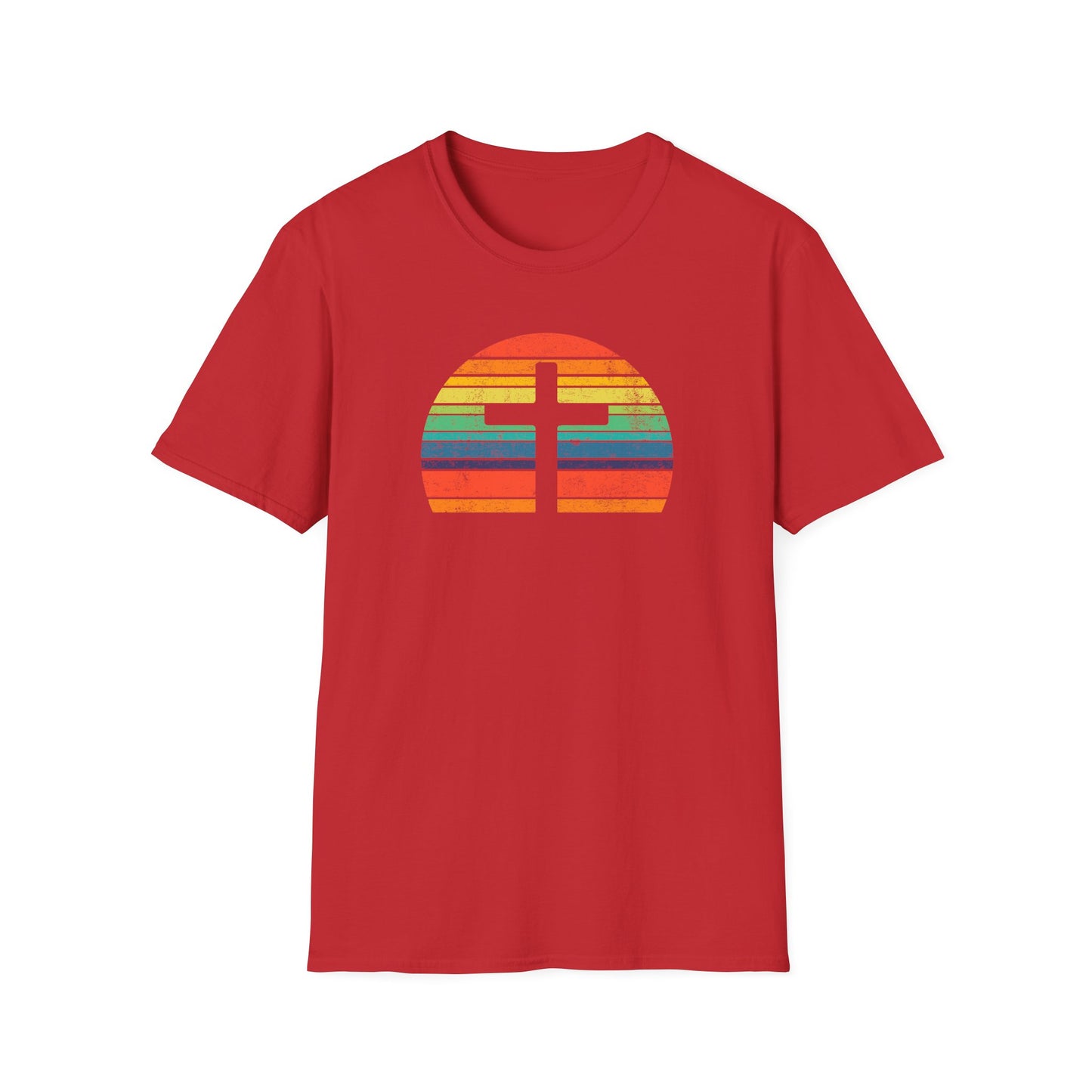 Retro Cross Unisex Softstyle T-Shirt