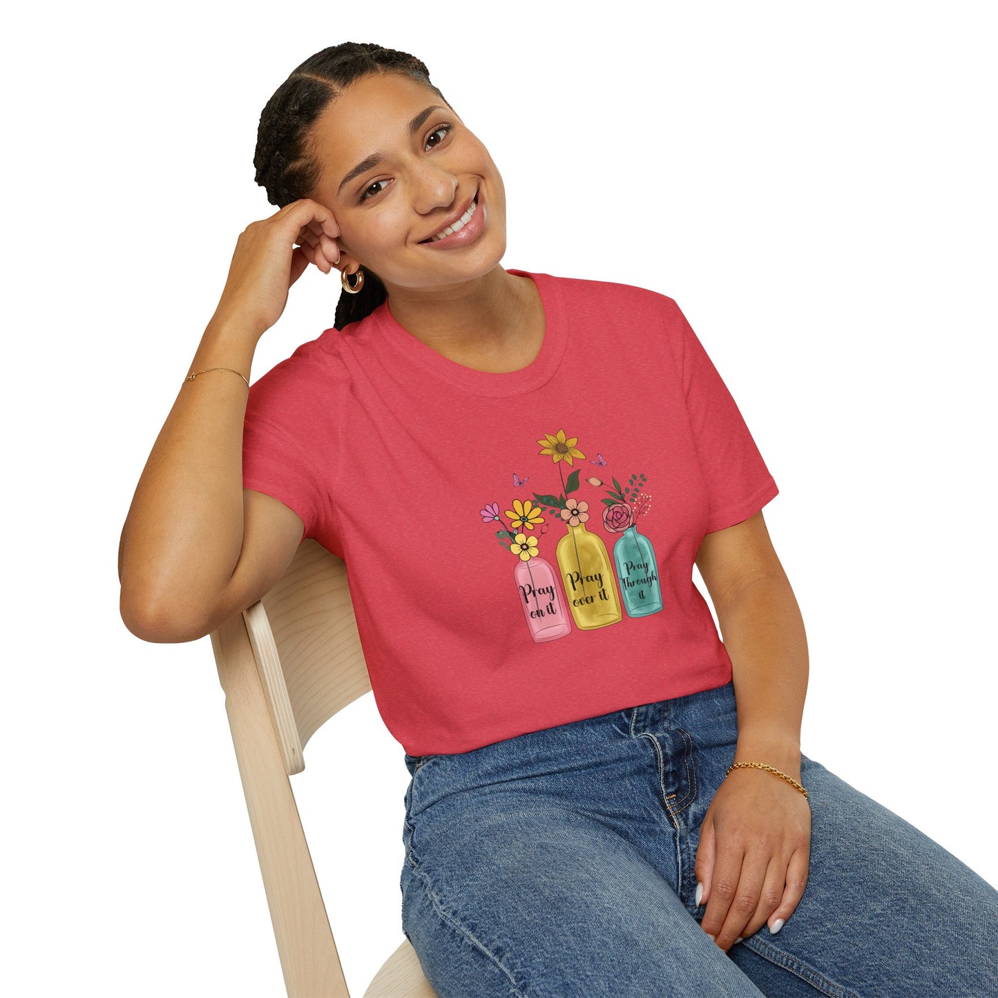 Jars of Flowers Unisex Softstyle T-Shirt