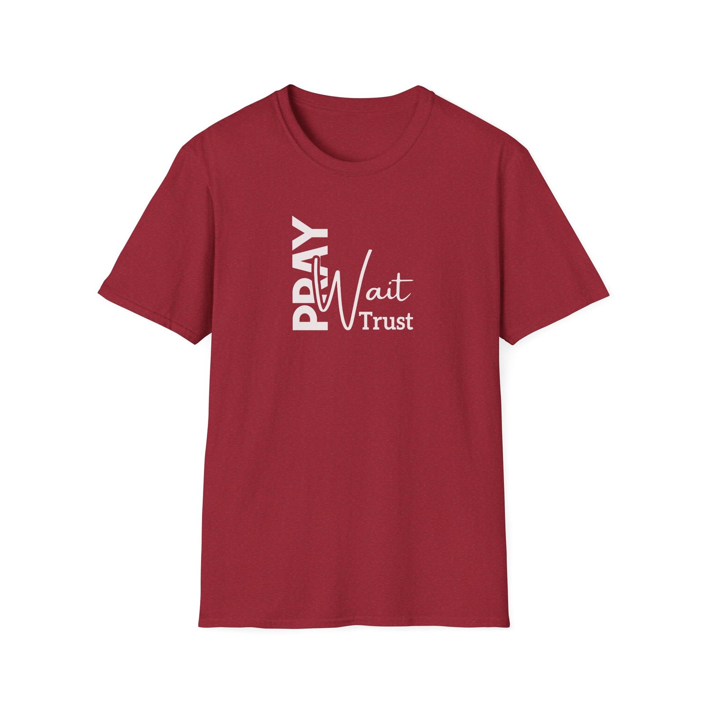 "Pray Wait Trust" Unisex Softstyle T-Shirt