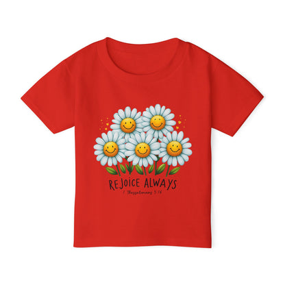 "Rejoice Always" - Heavy Cotton™ Toddler T-shirt