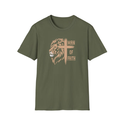 "Man of Faith" Front Print Unisex Softstyle T-Shirt