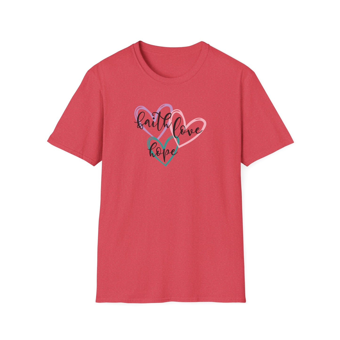 "Faith Love Hope"Unisex Softstyle T-Shirt