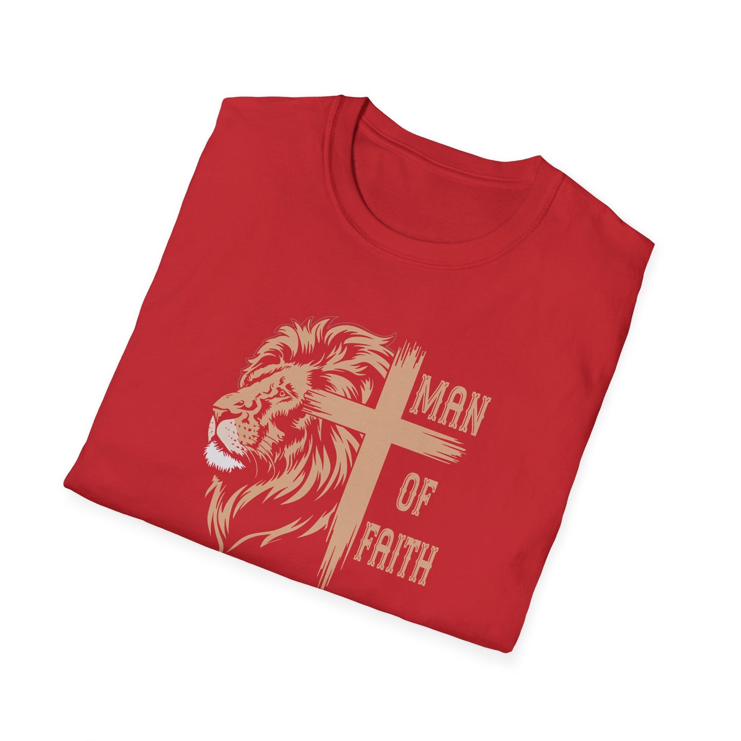 "Man of Faith" Front Print Unisex Softstyle T-Shirt