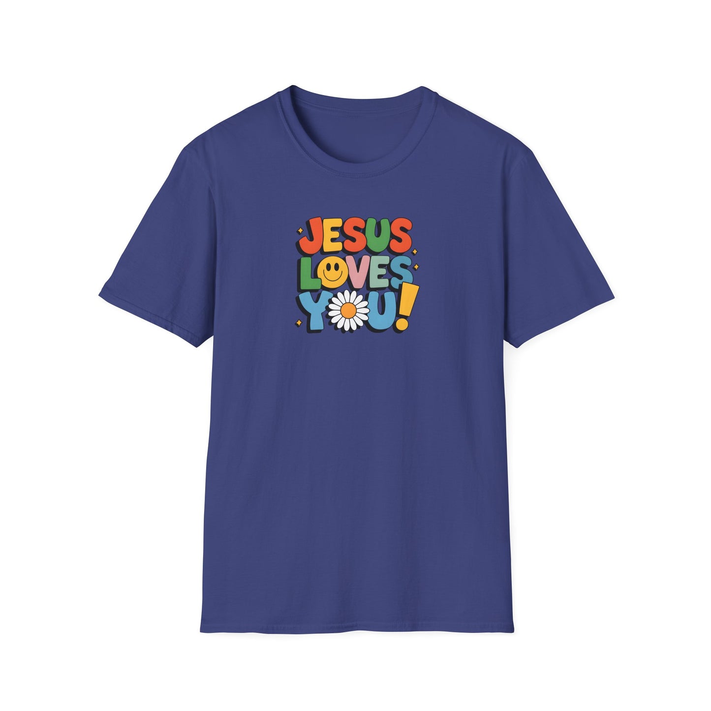 "Jesus Loves You" - Unisex Softstyle T-Shirt – Vibrant Faith-Inspired Tee