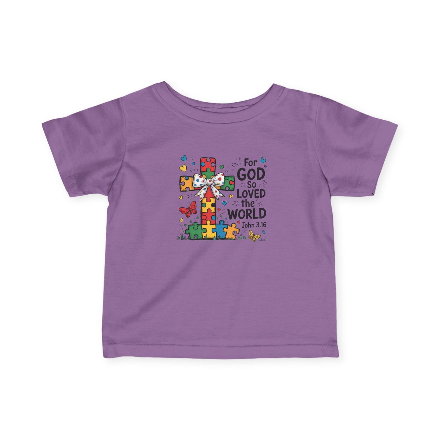 "For God So Love The World" - Infant Fine Jersey Tee