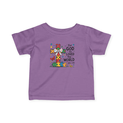 "For God So Love The World" - Infant Fine Jersey Tee