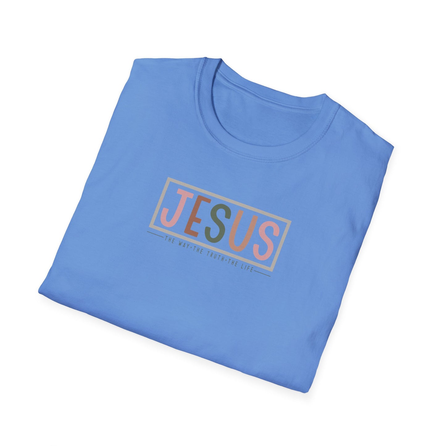 "Jesus - The Way The Truth The Life" Unisex Softstyle T-Shirt
