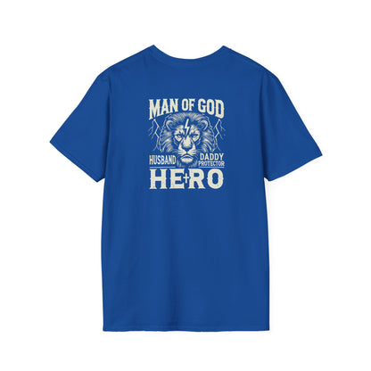 "Man of God Hero" Unisex Softstyle T-Shirt
