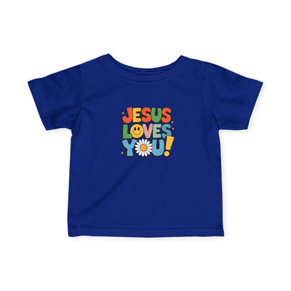 "Jesus Loves You" - Infant Fine Jersey Tee