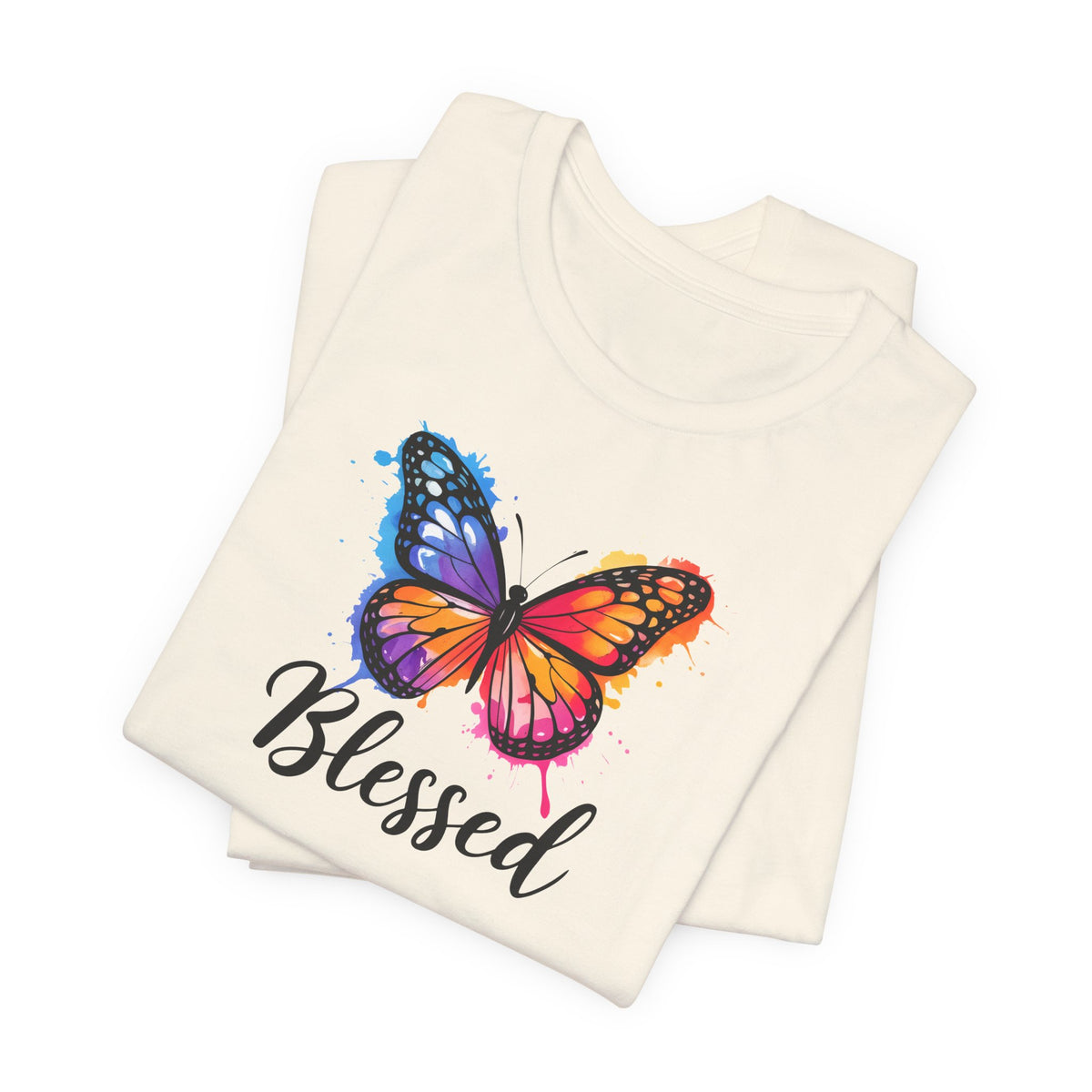 Color Splat Butterfly Unisex Softstyle T-Shirt