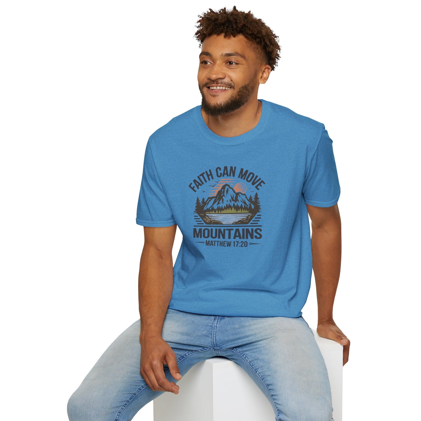 "Faith Can Move Mountains" D-1 Unisex Softstyle T-Shirt