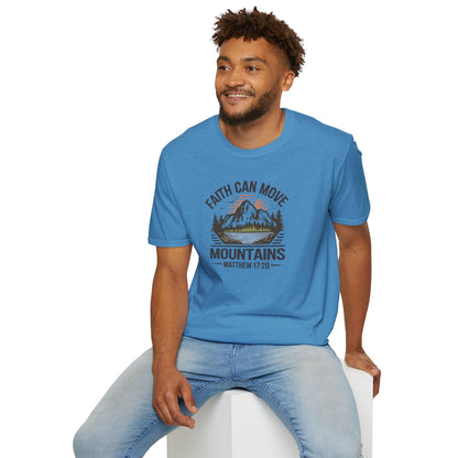 "Faith Can Move Mountains" D-1 Unisex Softstyle T-Shirt