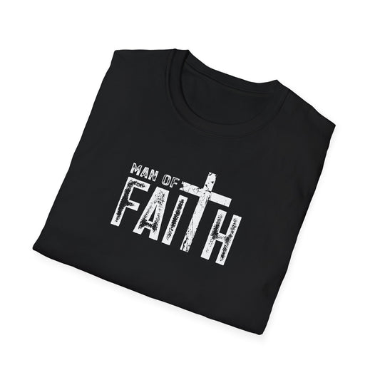 "Man of Faith" Retro Unisex Softstyle T-Shirt