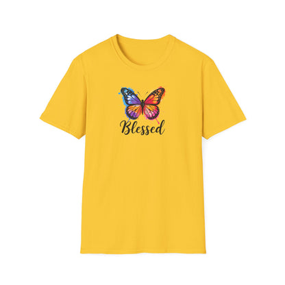 Color Splat Butterfly Unisex Softstyle T-Shirt