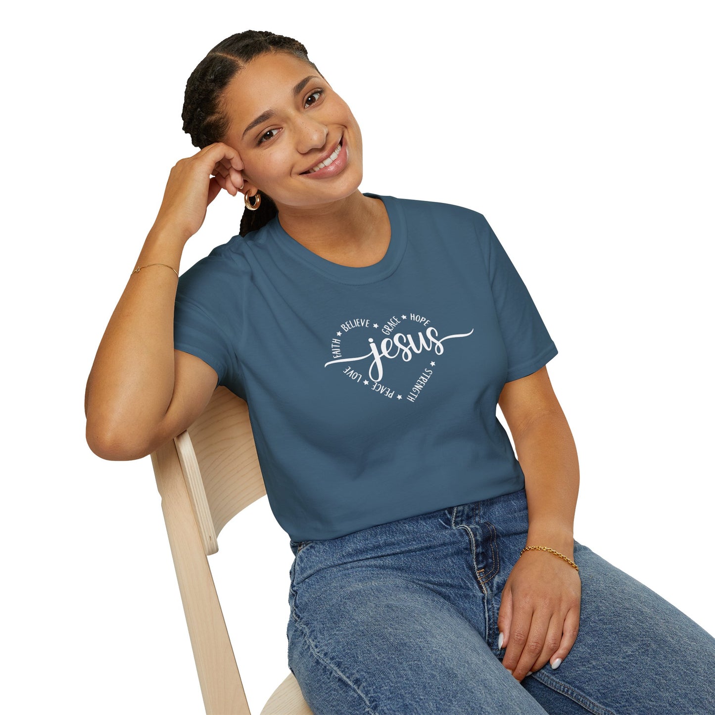Heart-Jesus Unisex Softstyle T-Shirt
