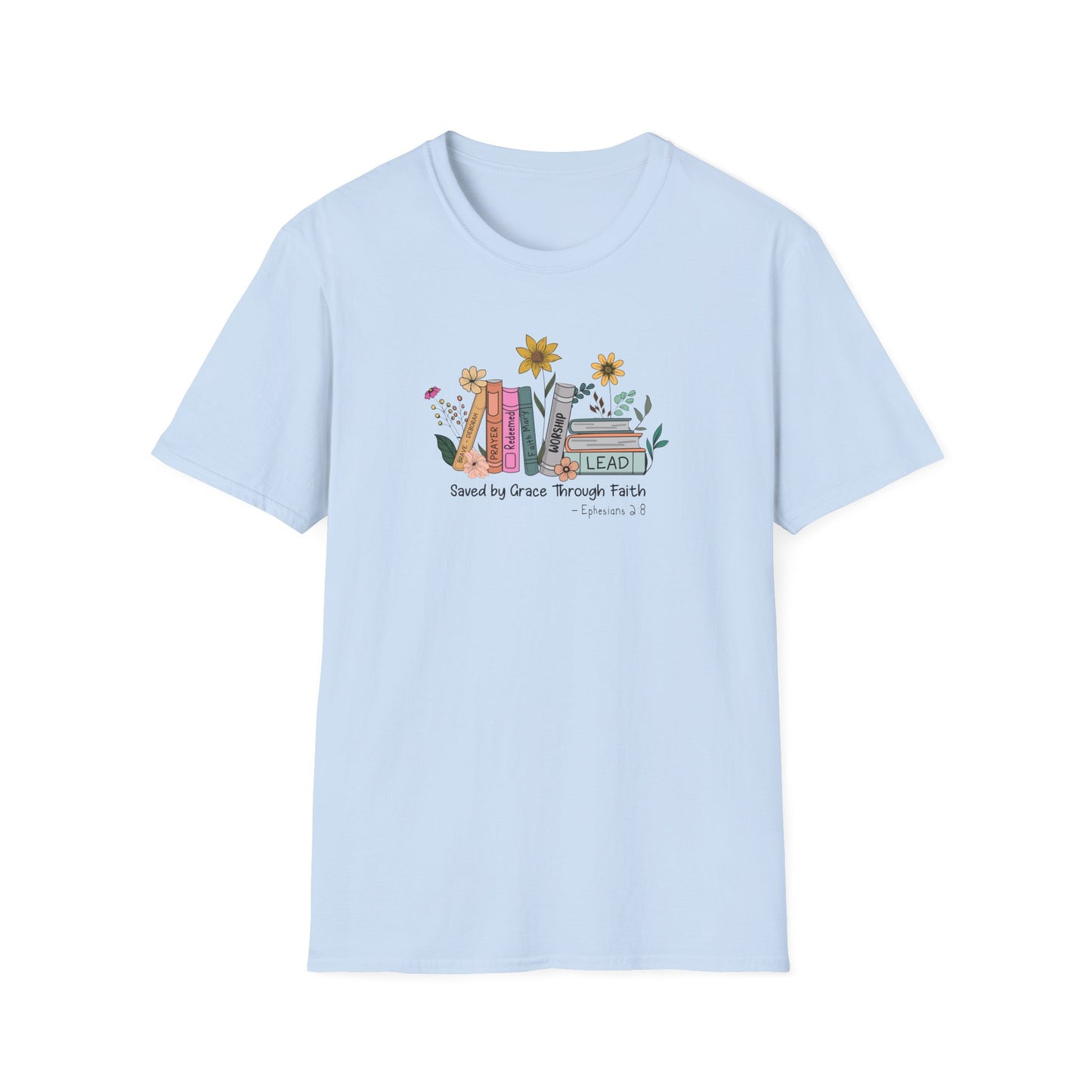 Flowers & Books Unisex Softstyle T-Shirt
