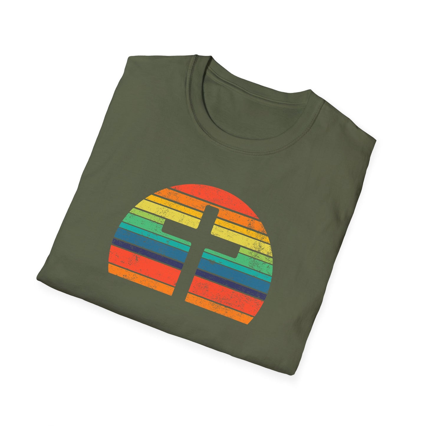 Retro Cross Unisex Softstyle T-Shirt