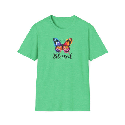 Color Splat Butterfly Unisex Softstyle T-Shirt