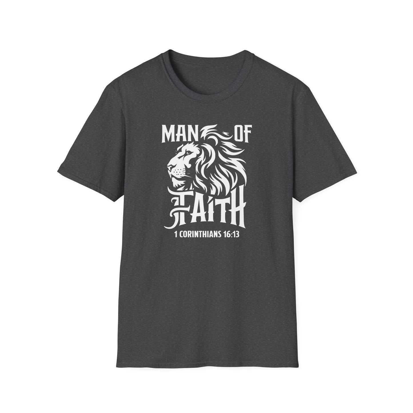 Man of Faith Front Unisex Softstyle T-Shirt