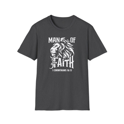 Man of Faith Front Unisex Softstyle T-Shirt