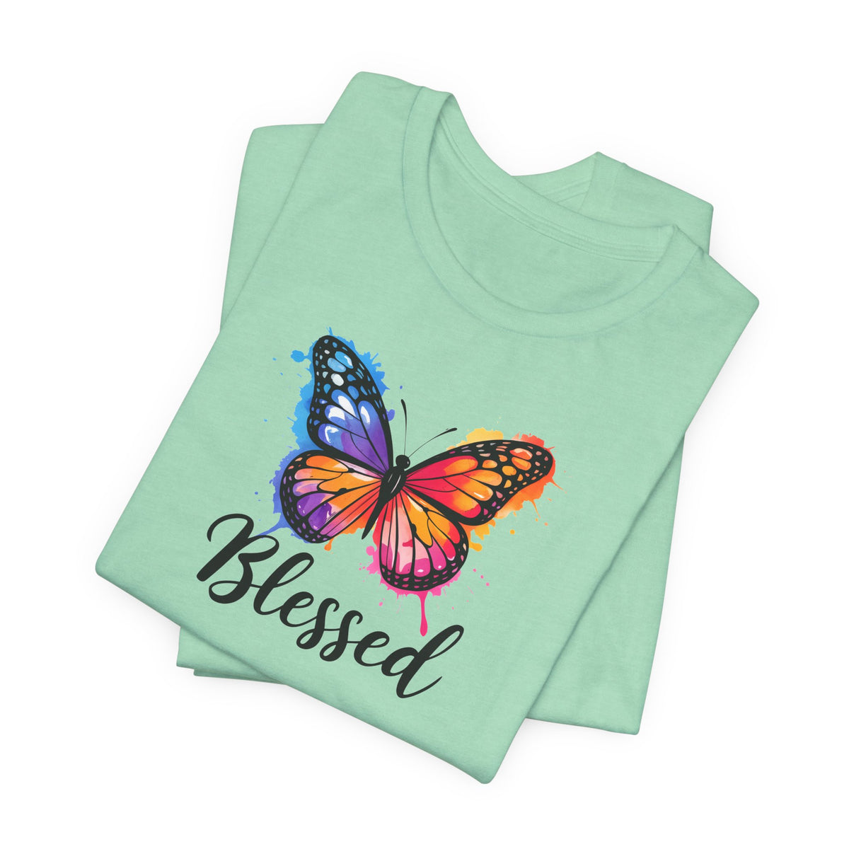 Color Splat Butterfly Unisex Softstyle T-Shirt