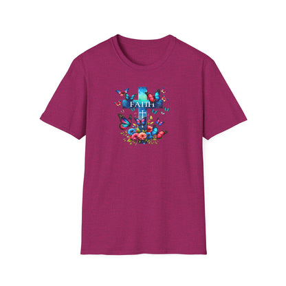 "Faith and Nature" -  Unisex T-Shirt - Christian, Butterfly Design