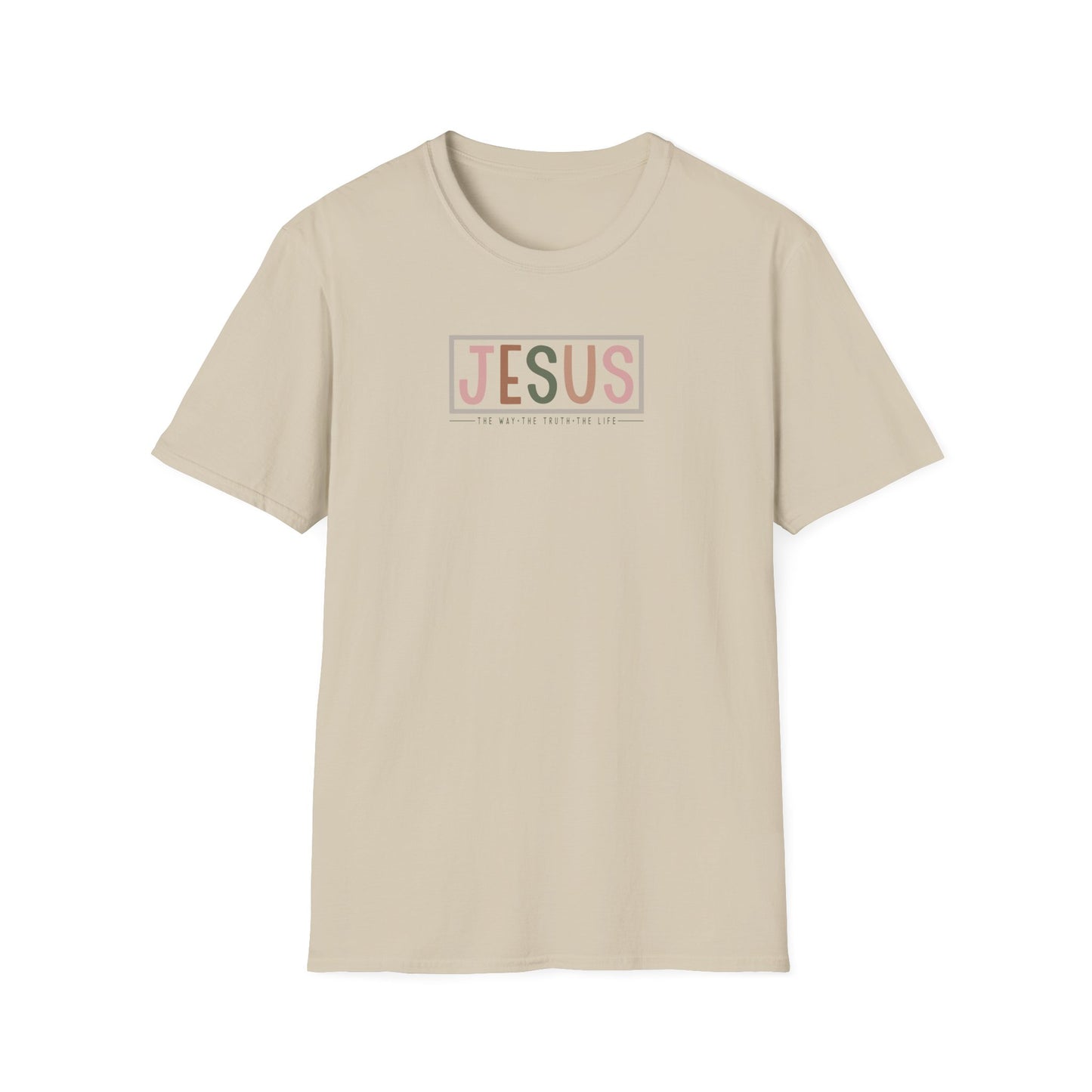 "Jesus - The Way The Truth The Life" Unisex Softstyle T-Shirt