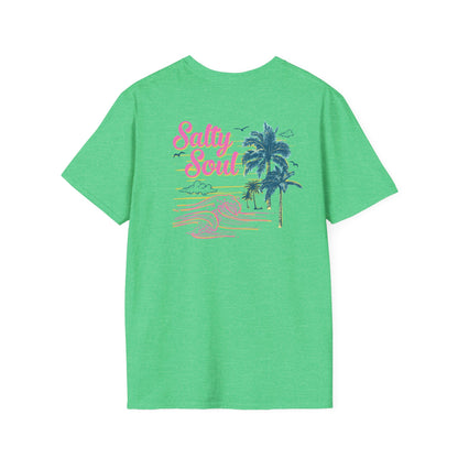 "Salty Soul" Back Print Unisex Softstyle T-Shirt