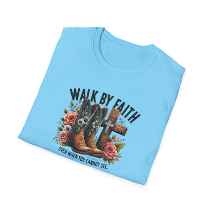 "Walk by Faith" Graphic T-Shirt for Faith-Loving Souls