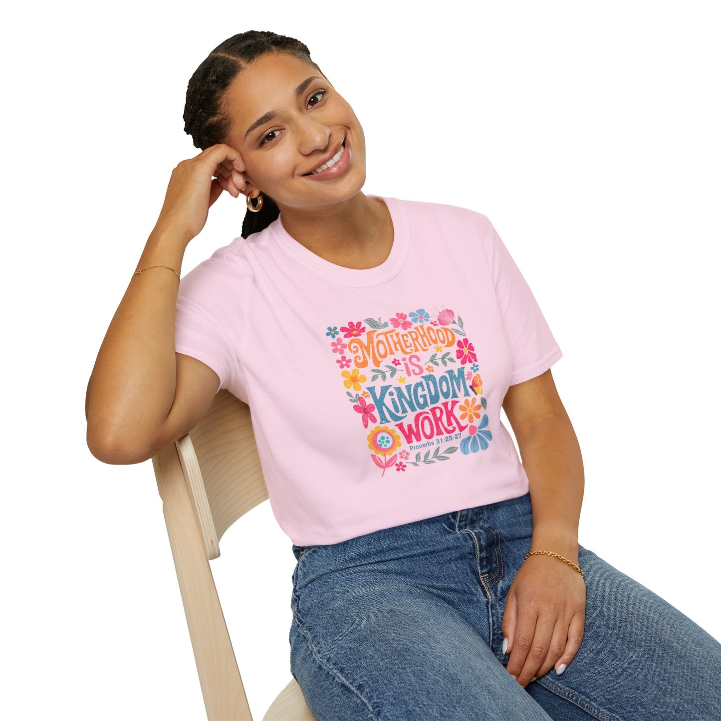 Motherhood is Kingdom Work Softstyle T-Shirt
