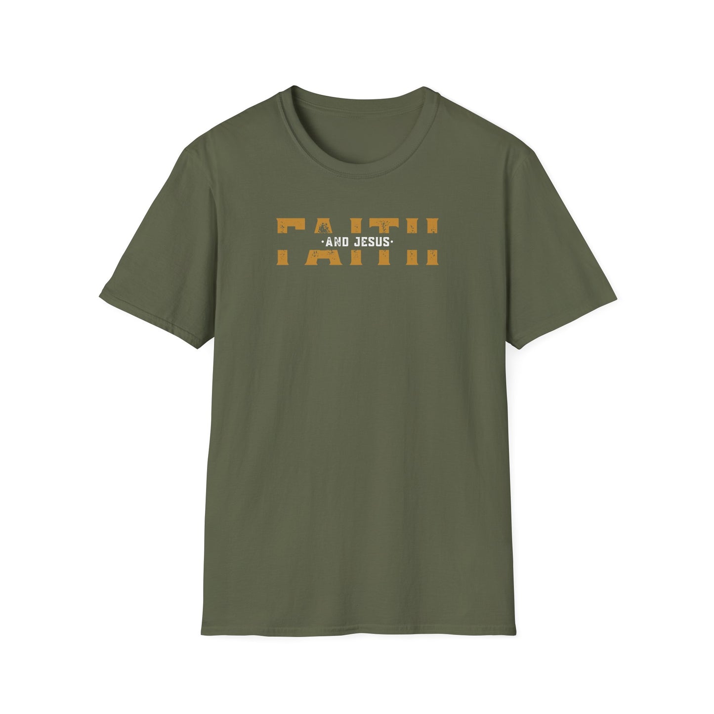 Faith and Jesus  Unisex Softstyle T-Shirt