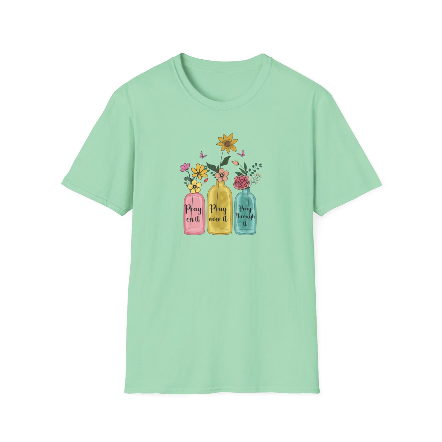 Jars of Flowers Unisex Softstyle T-Shirt