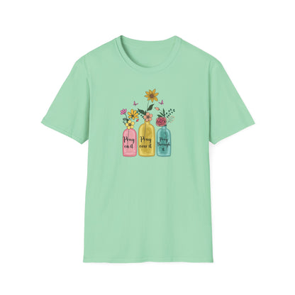 Jars of Flowers Unisex Softstyle T-Shirt