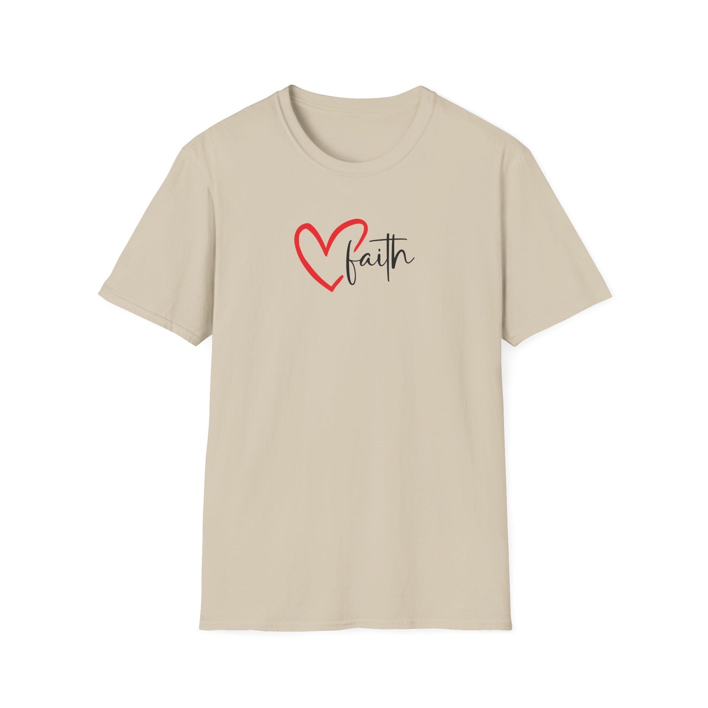 Faith Heart - Unisex Softstyle T-Shirt