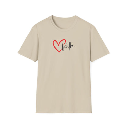 Faith Heart - Unisex Softstyle T-Shirt