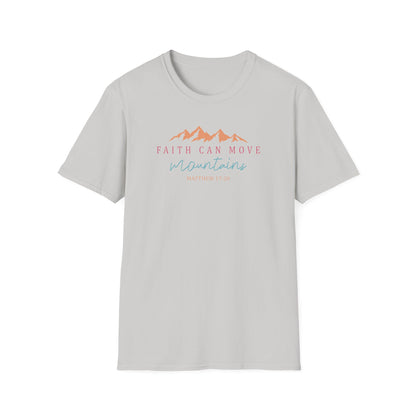 Faith Can Move Mountains Unisex Softstyle T-Shirt