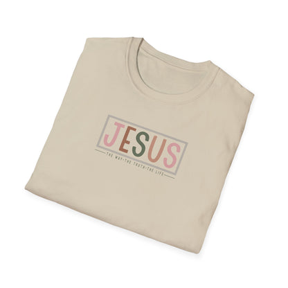 "Jesus - The Way The Truth The Life" Unisex Softstyle T-Shirt