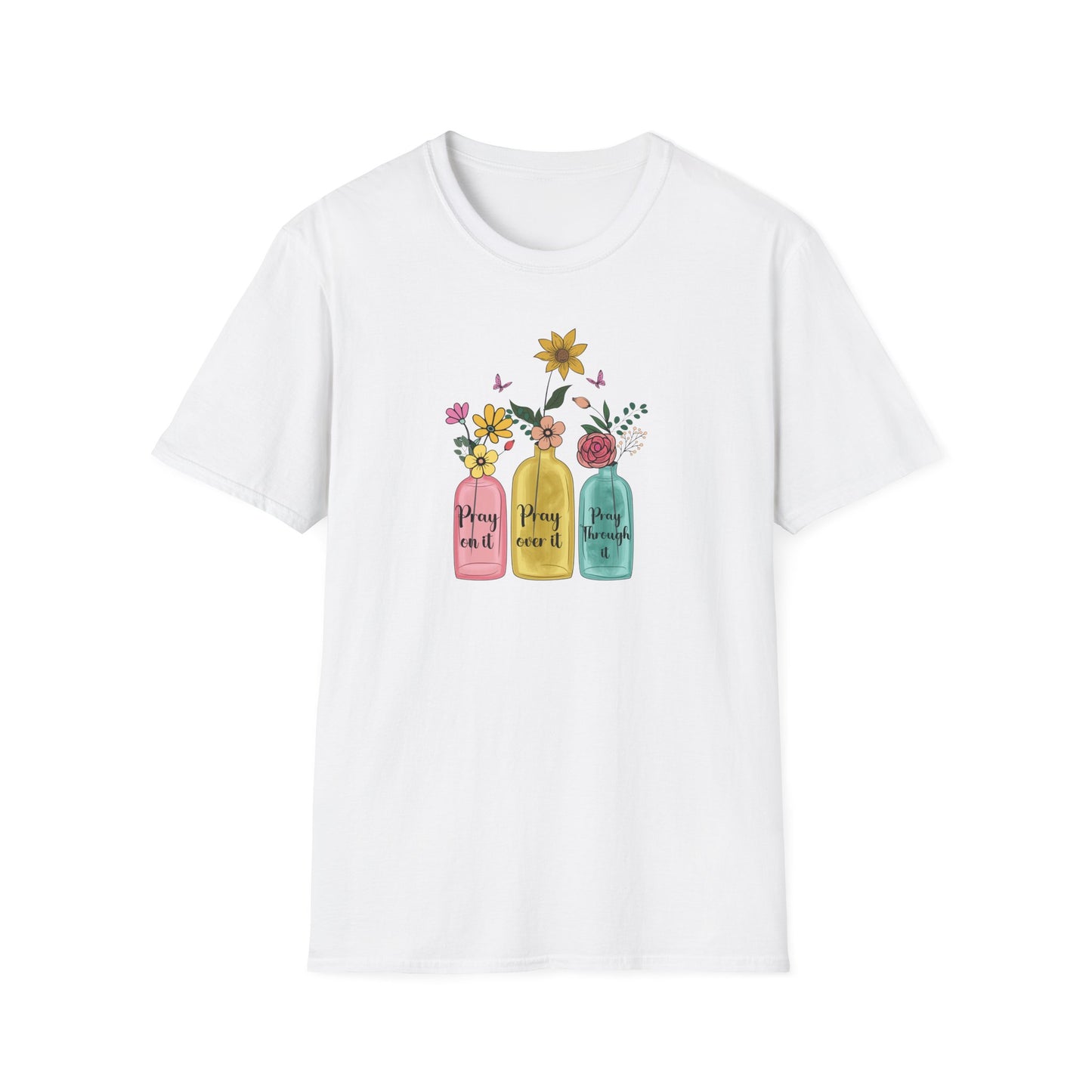 Jars of Flowers Unisex Softstyle T-Shirt