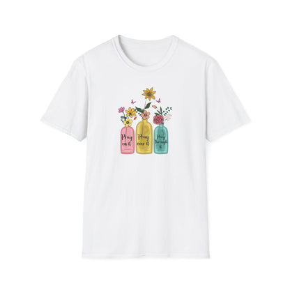 Jars of Flowers Unisex Softstyle T-Shirt
