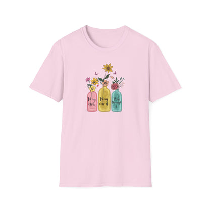 Jars of Flowers Unisex Softstyle T-Shirt